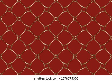 Pattern for business ad, booklets, leaflets. Modern template for your landing page. Seamless traditional Indian floral motif border design. Vector illustration