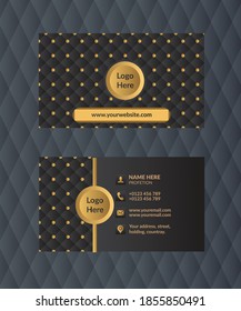 Pattern business card design, Business card vector design, vector template. 