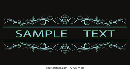 a pattern for a business card in greenish tones