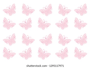 Pattern with butterflies