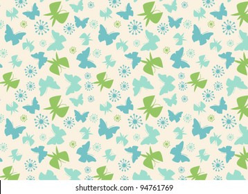 pattern with butterflies