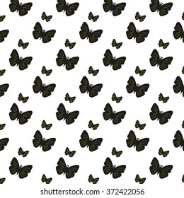 pattern of  butterflies(vector background eps10)