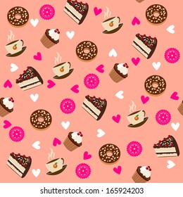  pattern with cakes