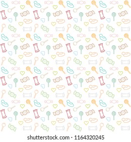 pattern candy color line vector