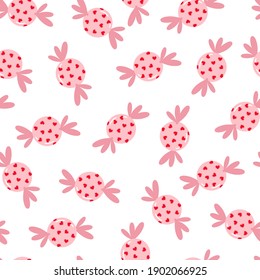 Patrón con velas y corazones. En el estilo plano de los niños lindos. Ilustración vectorial sin inconvenientes.Plantilla para felicitaciones, scrapbooking, felicitaciones, invitaciones, planificador, diario, notas.
