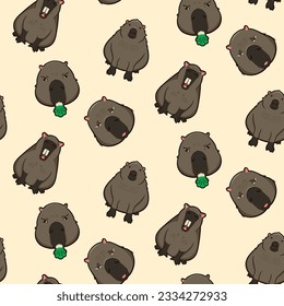 arte vectorial de carácter de capibara