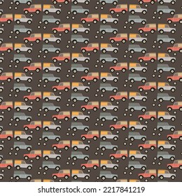 se pueden utilizar diseños de ilustraciones de coches de diversos colores para papel pintado, ropa de niños pequeños o pegatinas