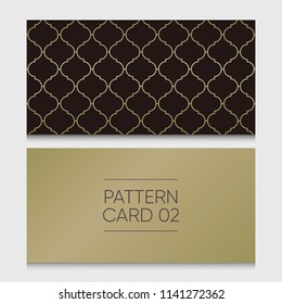 Pattern card 02. Background vector design element.