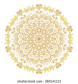 Pattern for the card or invitation with Islam, Arabic, Indian or ottoman motifs.