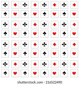 Pattern of cards suit