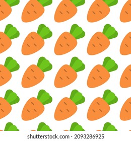 Pattern carrot. Vector illustration of vegetables. Eco-friendly food. seamless texture Vegetarian food