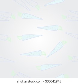 Pattern  of  carrots,  spots, hole. Hand drawn.