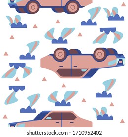 pattern with cars for a boy