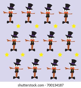 pattern cartoon halloween vector for background printable