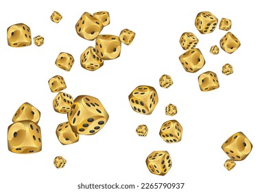 Muster mit Casino Dice. Muster für Werbung für Partys, Events in Vegas.
