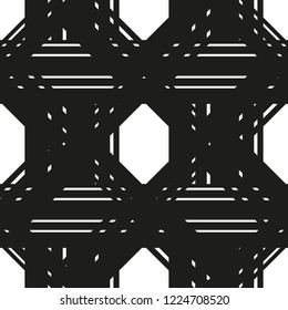 Pattern with cells. Seamless vector background. Abstract geometric texture. Geometric motif Memphis style Digital paper for page fills, web designing, backdrops, backgrounds, cover. 
