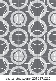 pattern for ceramic tiles in black and white and forge on floors or walls