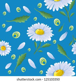 pattern with chamomile