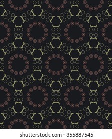 Pattern with charkha, glasses and mustache of Mahatma Gandhi