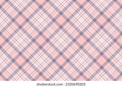 Pattern check background of vector seamless textile with a texture fabric plaid tartan in light and pastel colors.