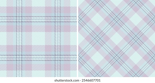 Pattern check fabric of tartan plaid textile with a texture vector seamless background.