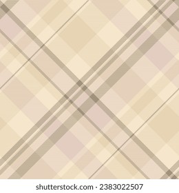 Pattern check seamless of fabric vector plaid with a background textile tartan texture in light and pastel colors.