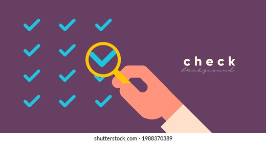 Pattern check. Simple vector flat illustration. Background for social media, poster, banner.