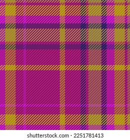 Pattern check tartan. Background texture textile. Plaid vector fabric seamless in violet and pink colors.
