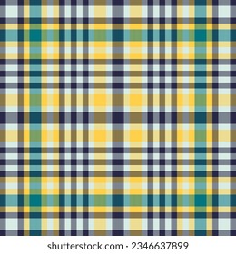 Pattern check tartan of fabric seamless textile with a plaid background vector texture in light and dark colors.