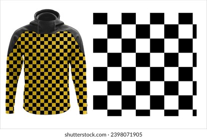 pattern checkers Seamless pattern of sports texture in black and color. Abstract intricate Geometric design. Grunge textured abstract art vector illustration. Simpless vector graphics