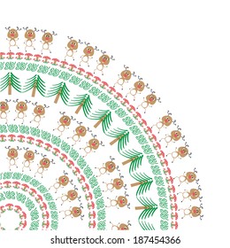  pattern with cheerful dancing moose 