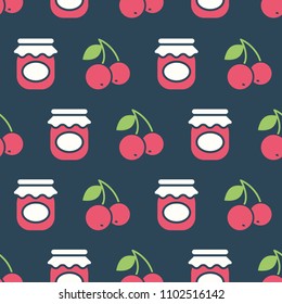 Pattern with cherry