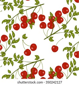 Pattern with cherry