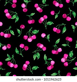 Pattern of the cherry,
I made a cherry a seamless pattern,
