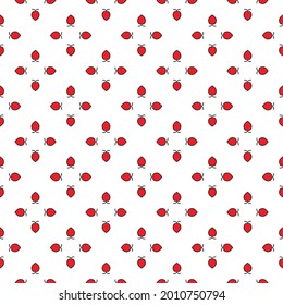 Pattern cherry seamless Vector illustration