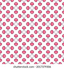 Pattern cherry seamless Vector illustration eps 10
