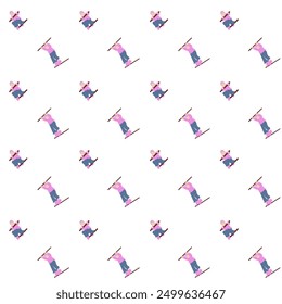 A pattern of a child doing pull-ups. Vector flat city infographics. 2D image to use as entourage.