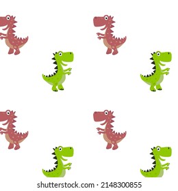 Pattern for children. Dinosaur. Factory textiles.