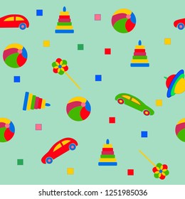 Pattern children's toys Vector
