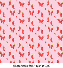 pattern of chili pepper. Suitable for fabric design, covers, gift wrap. Vector