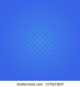 Pattern chinese coin ornament blue background