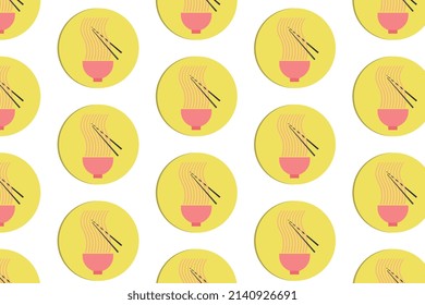 Pattern Chinese fast food, vector size for commercial use