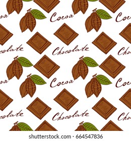 pattern chocolate
 and cocoa