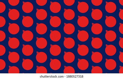 Pattern of Christmas balls. Can be used as a background.