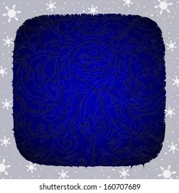 Pattern for Christmas cards blue.