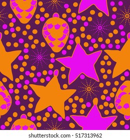 Pattern of Christmas decorations, seamless .