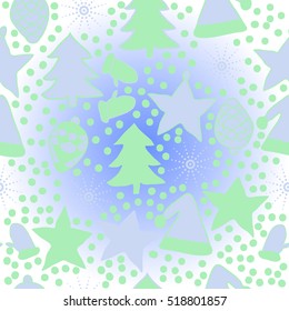   pattern of Christmas decorations,hand drawn . 