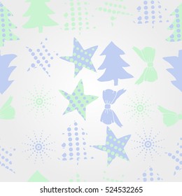   pattern of Christmas decorations,hand drawn.