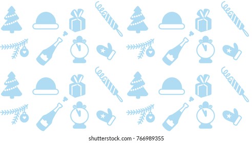 pattern with christmas elements