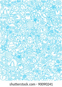 pattern with christmas elements